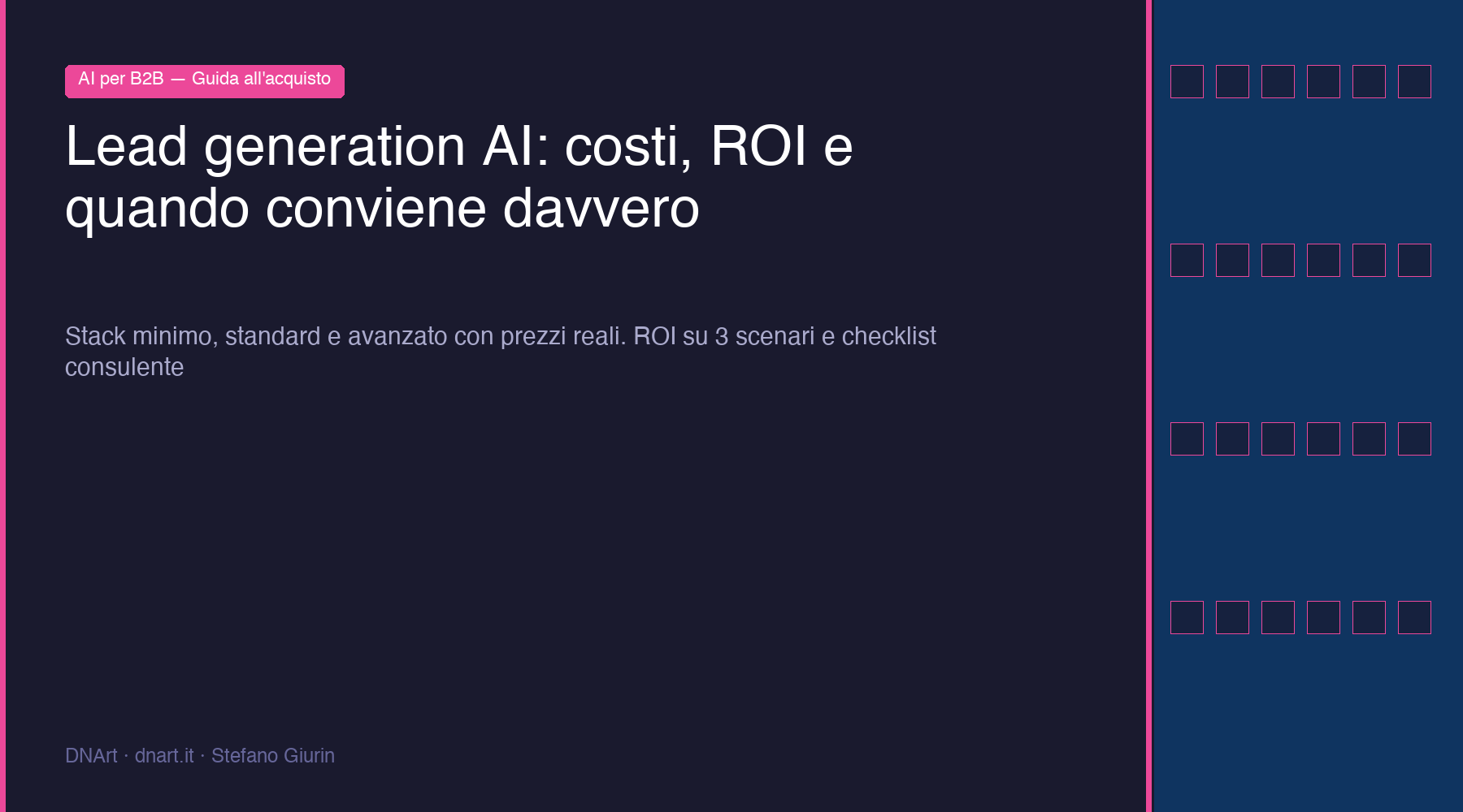 Grafico che mostra il confronto ROI tra lead generation AI e prospecting tradizionale