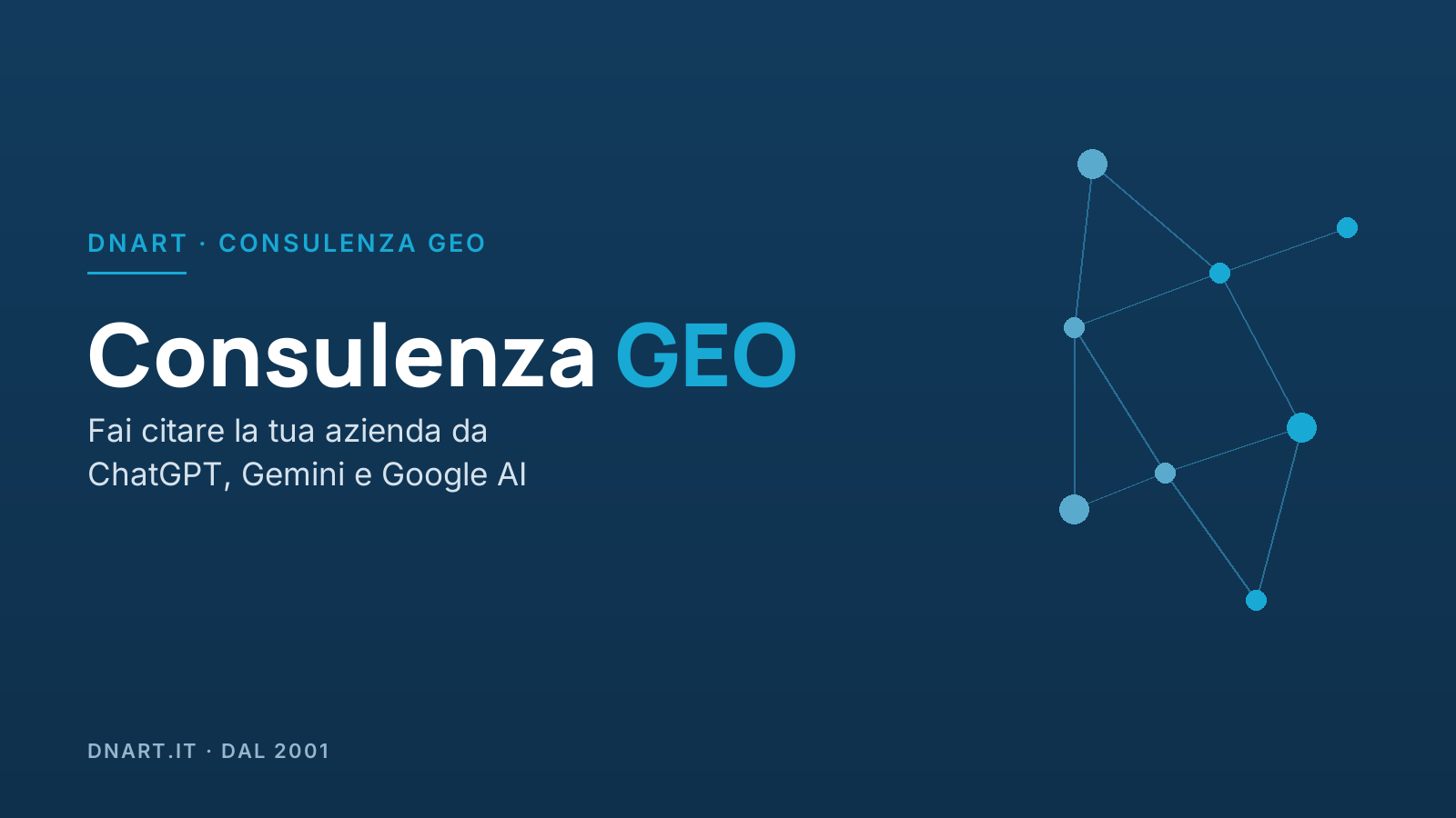 Consulenza GEO: fai citare la tua azienda da ChatGPT, Gemini e Google AI