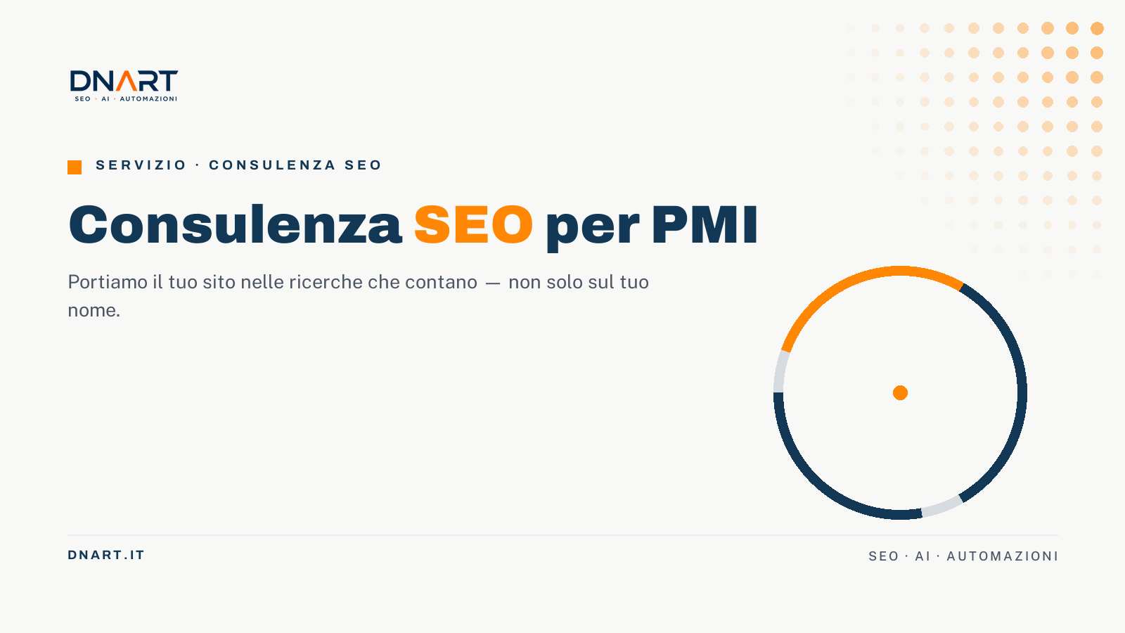Consulenza SEO per PMI — DNArt, agenzia SEO dal 2001
