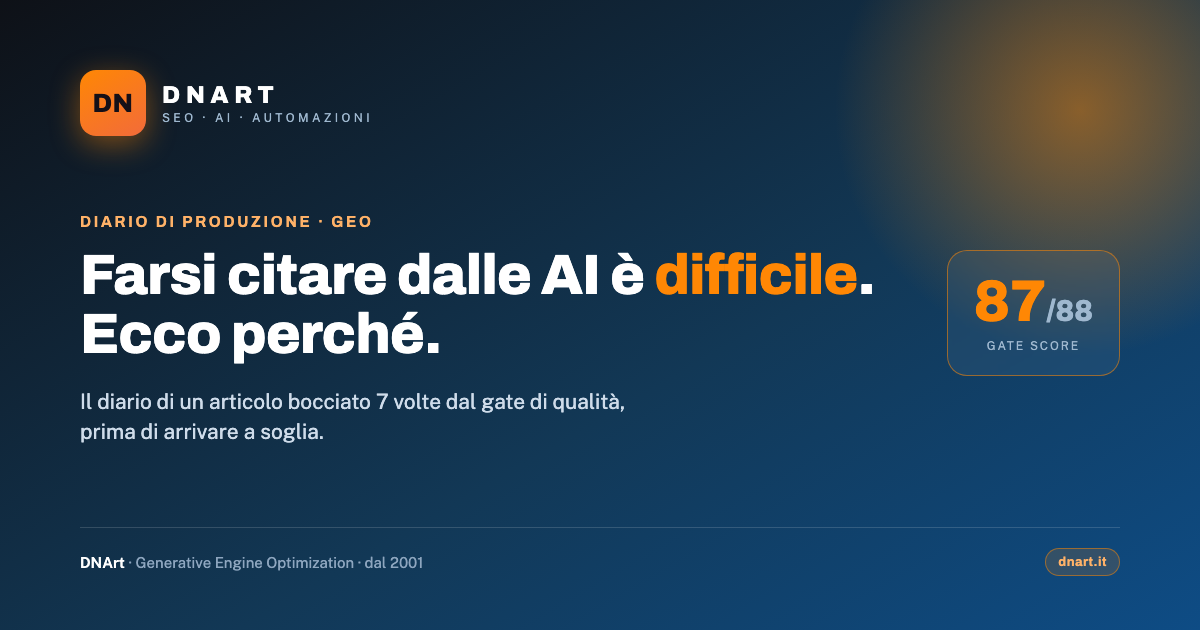 Perche e cosi difficile farsi citare dalle AI (diario di un articolo bocciato 7 volte)